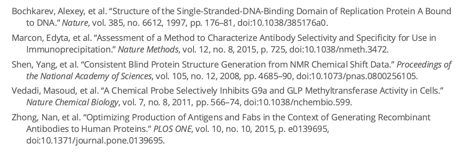 standard scientific format zotero download