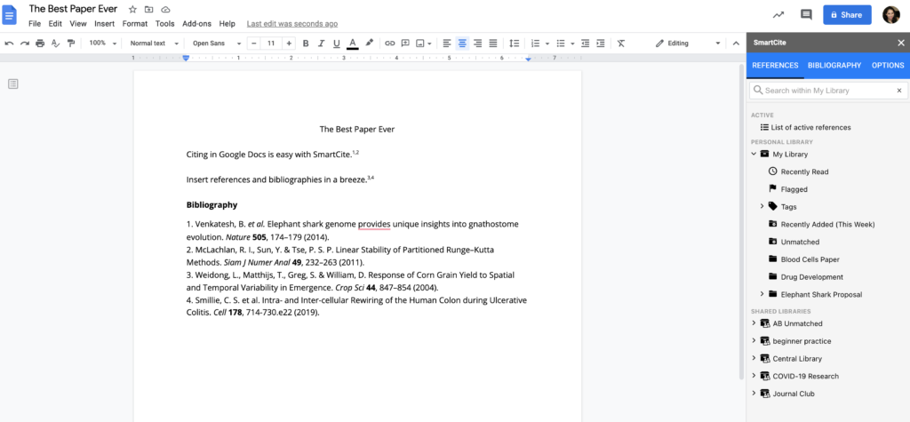 how do i number my essay in google docs