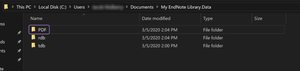 A second screenshot showing how to save an EndNote library subset export for importing to Papers Desktop.